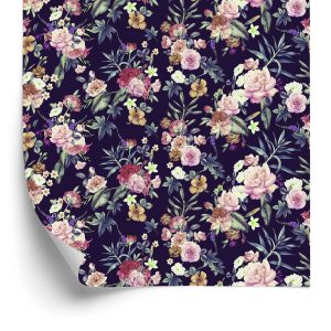 Behang Vintage Bloemen