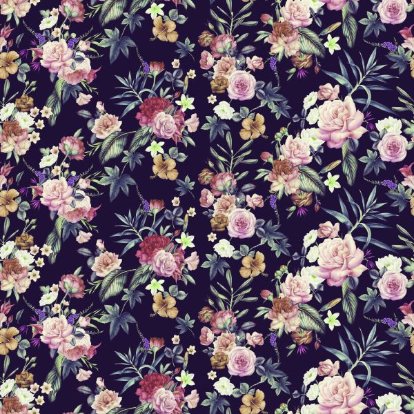 Behang Vintage Bloemen - Afbeelding 2