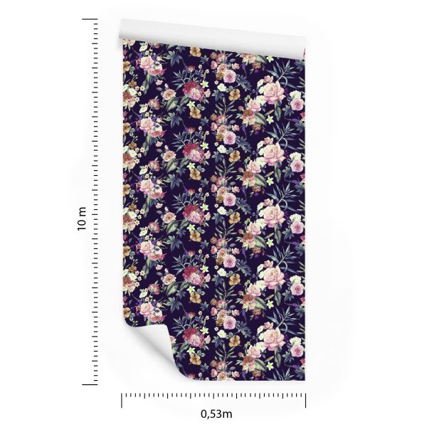 Behang Vintage Bloemen - Afbeelding 8