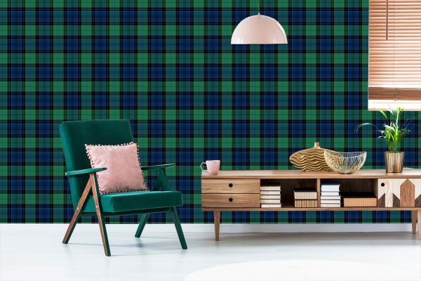 Behang Optisch In Tartan Slaapkamer Woonkamer - Afbeelding 6