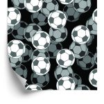 Behang Optische 3D-Voetbal Voor Kinderkamer
