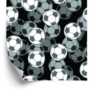 Behang Optische 3D-Voetbal Voor Kinderkamer