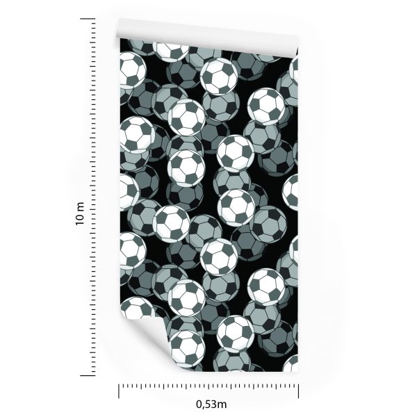 Behang Optische 3D-Voetbal Voor Kinderkamer - Afbeelding 8