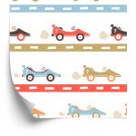 Behang In Auto's Die Naar De Babykamer Racen