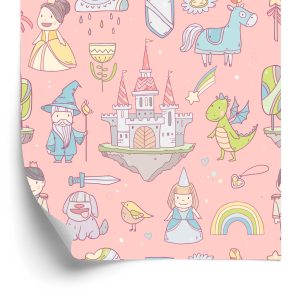 Behang Sprookjes Regenboogprinses Voor De Kinderkamer