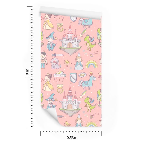 Behang Sprookjes Regenboogprinses Voor De Kinderkamer - Afbeelding 8