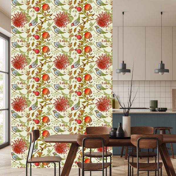 Behang Prachtige Kleurrijke Vogels - Afbeelding 4