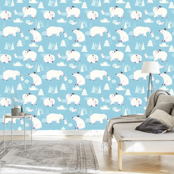 Behang Voor Kinderen - Pooldieren - Afbeelding 3