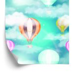 Behang Ballonnen Achter De Wolken