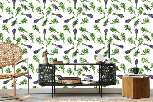 Behang Lavendel Tussen Kruiden - Afbeelding 5