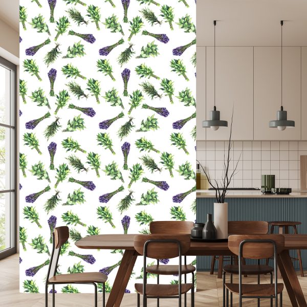 Behang Lavendel Tussen Kruiden - Afbeelding 4