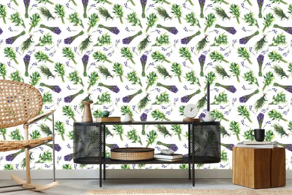 Behang Lavendel Kruiden - Afbeelding 5
