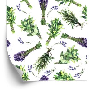Behang Lavendel Kruiden