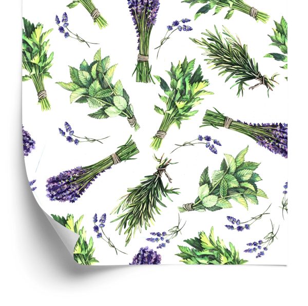 Behang Lavendel Kruiden