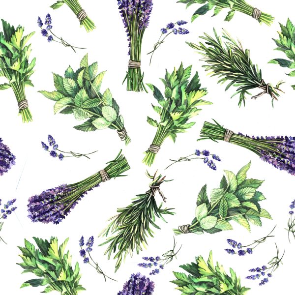 Behang Lavendel Kruiden - Afbeelding 2