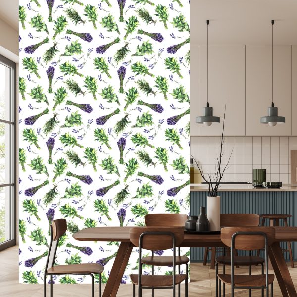 Behang Lavendel Kruiden - Afbeelding 4