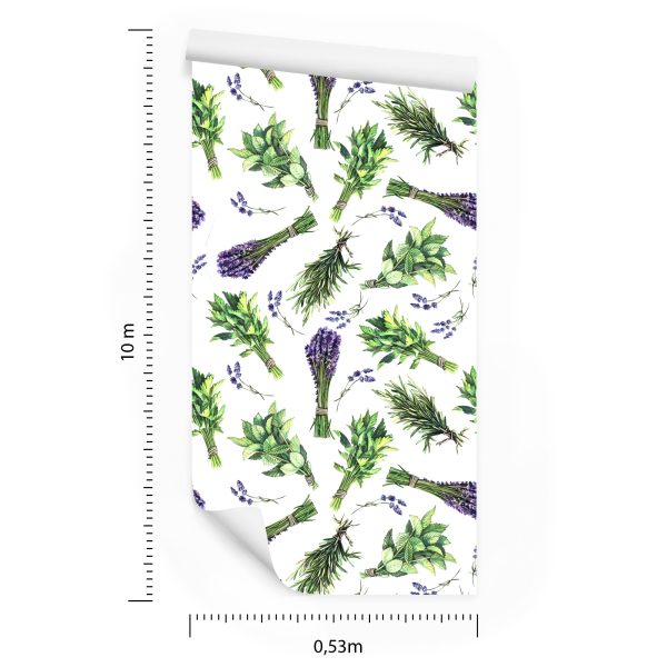 Behang Lavendel Kruiden - Afbeelding 8