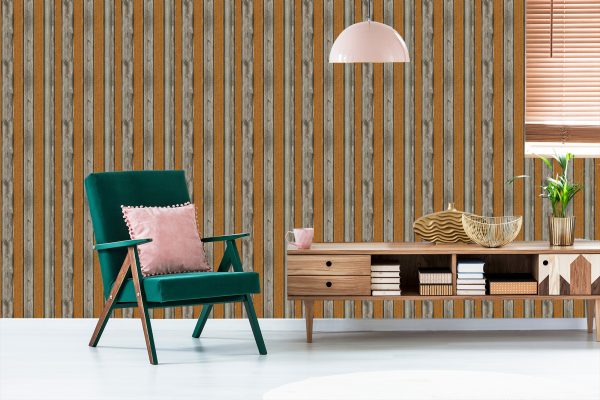 Behang Houten Planken - Afbeelding 6