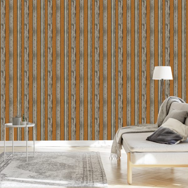Behang Houten Planken - Afbeelding 3