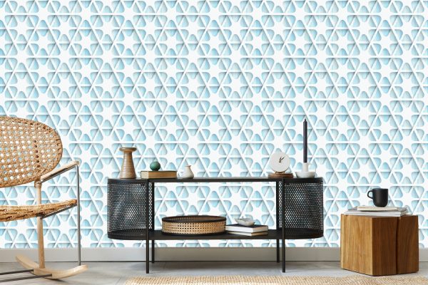 Behang Optische Geometrische 3D Voor De Slaapkamer - Afbeelding 5