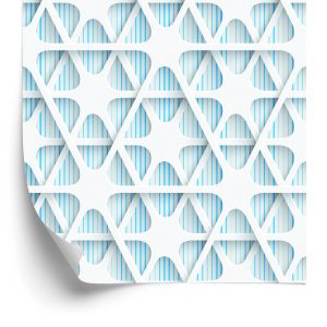 Behang Optische Geometrische 3D Voor De Slaapkamer