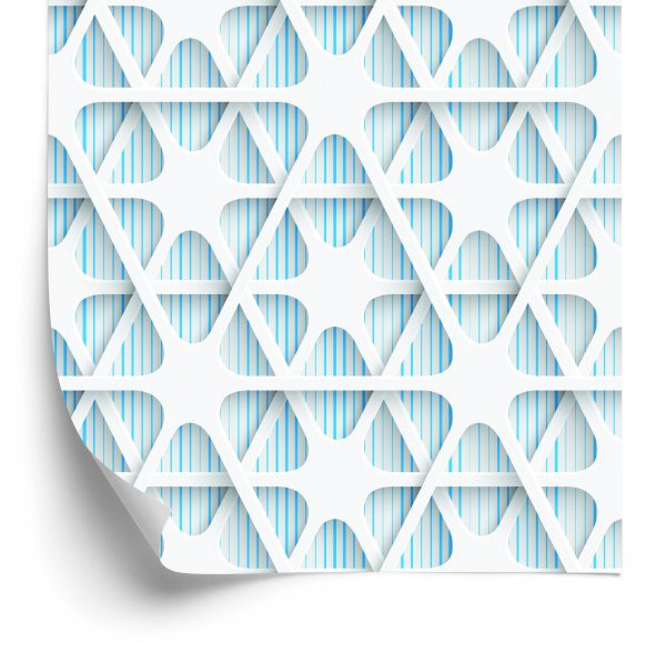 Behang Optische Geometrische 3D Voor De Slaapkamer