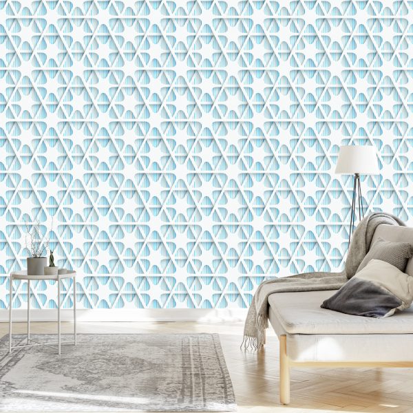 Behang Optische Geometrische 3D Voor De Slaapkamer - Afbeelding 3