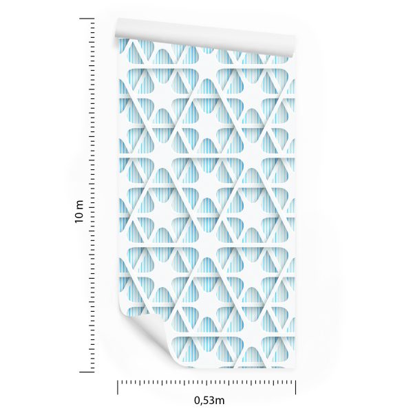 Behang Optische Geometrische 3D Voor De Slaapkamer - Afbeelding 8