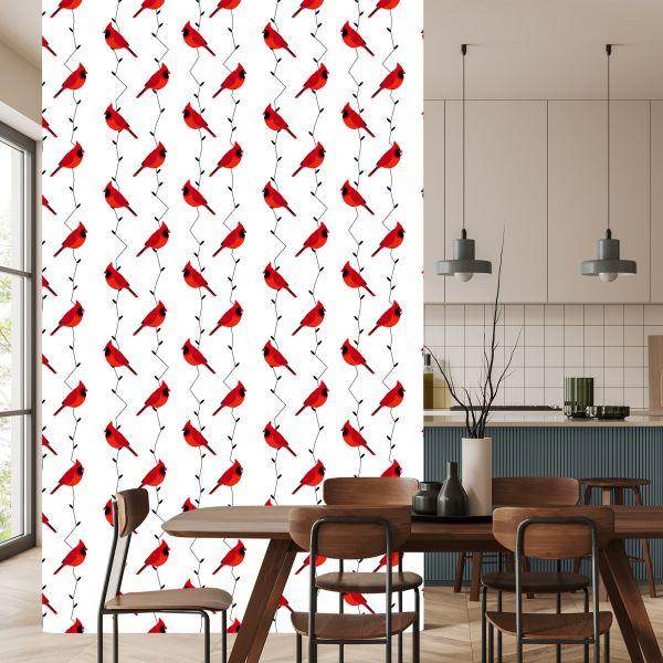 Behang Prachtige Kleurrijke Vogels - Afbeelding 4