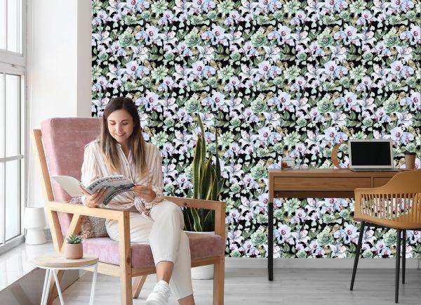 Behang Planten. Natuur. Orchideeën. Orchideeën. Orchideeën - Afbeelding 7