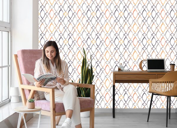 Behang Kleurrijke Geometrische Patronen - Afbeelding 7