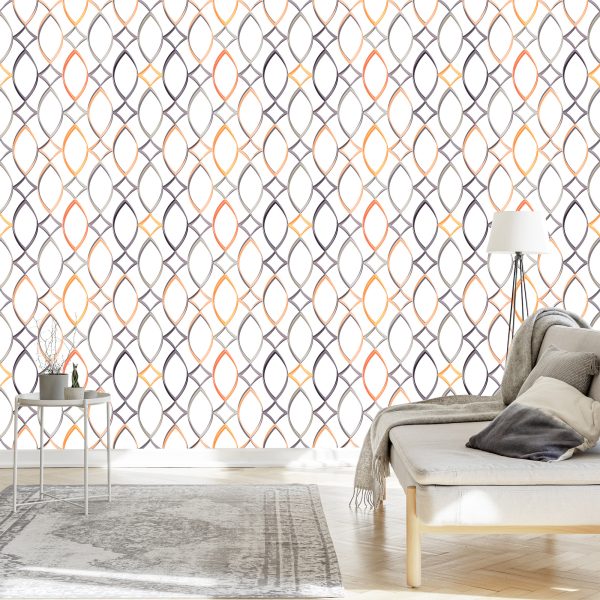 Behang Kleurrijke Geometrische Patronen - Afbeelding 3