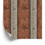 Behang Patroon Van Houten Planken
