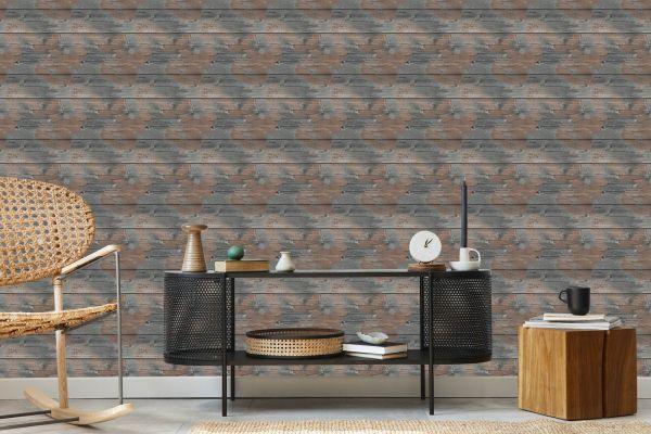Behang Horizontale Houten Planken - Afbeelding 5