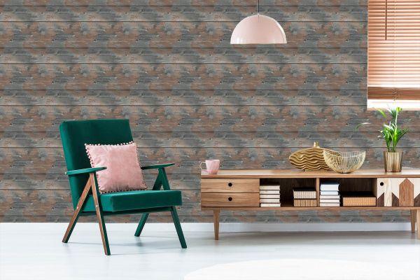 Behang Horizontale Houten Planken - Afbeelding 6