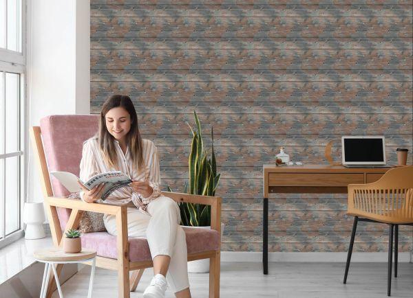 Behang Horizontale Houten Planken - Afbeelding 7