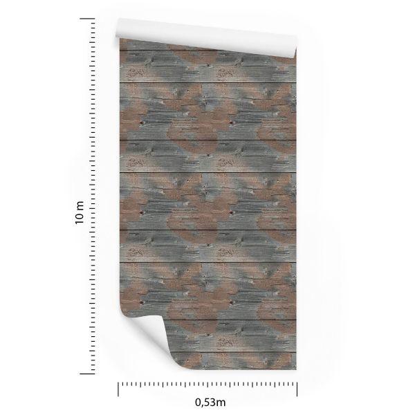 Behang Horizontale Houten Planken - Afbeelding 8