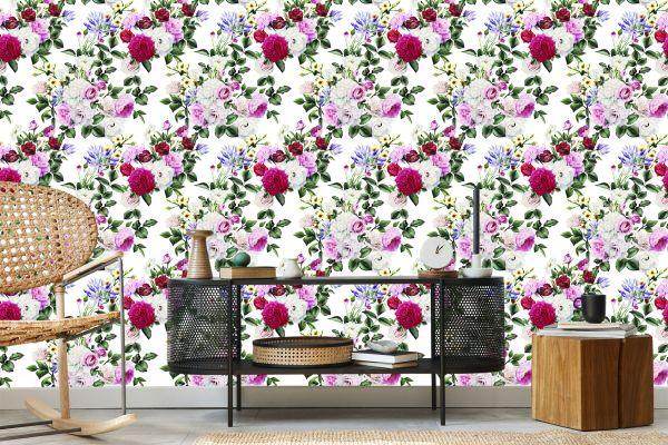 Behang Bloemen Compositie - Afbeelding 5