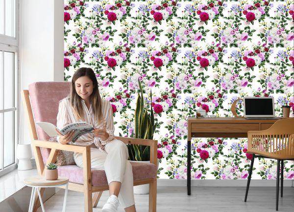 Behang Bloemen Compositie - Afbeelding 7