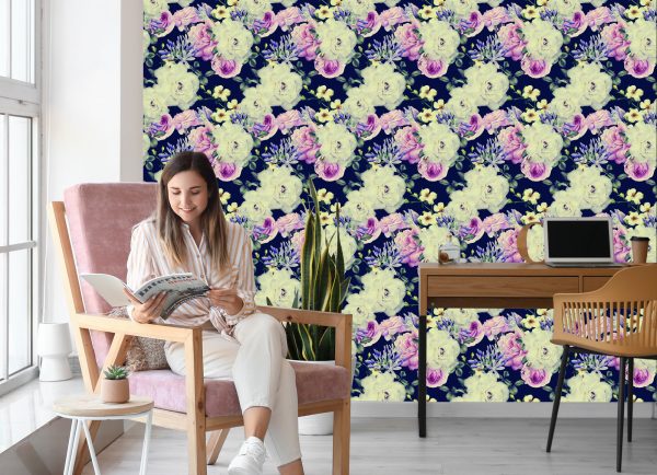 Behang Vintage Bloemen - Afbeelding 7