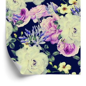 Behang Vintage Bloemen