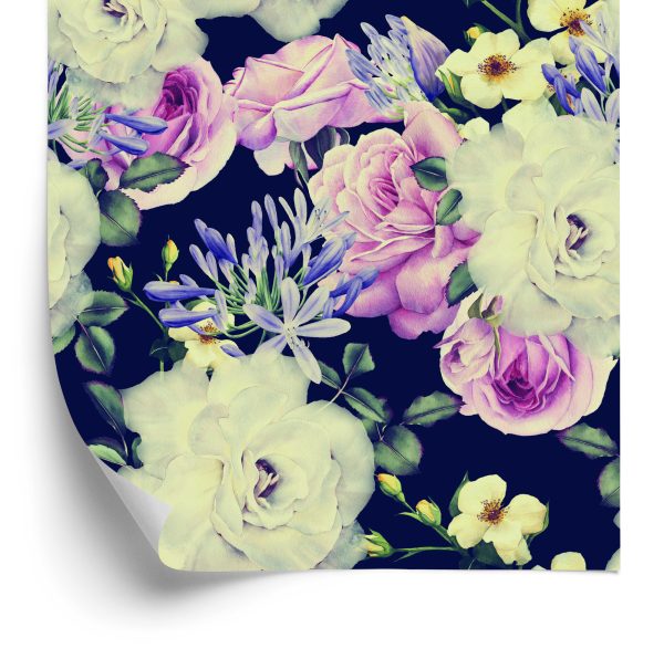 Behang Vintage Bloemen