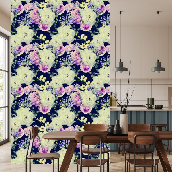 Behang Vintage Bloemen - Afbeelding 4