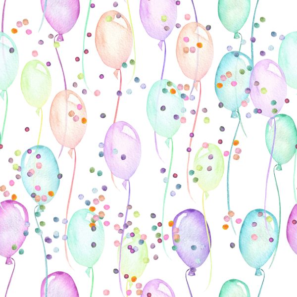 Behang Pastelkleurige Ballonnen - Afbeelding 2