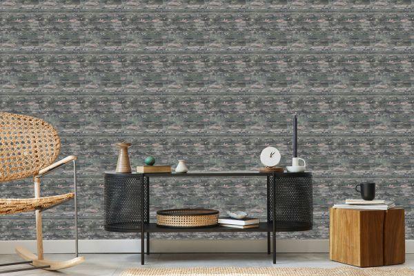 Behang Houten Planken, Retro Panelen - Afbeelding 5