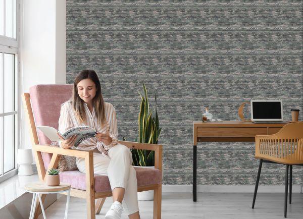 Behang Houten Planken, Retro Panelen - Afbeelding 7