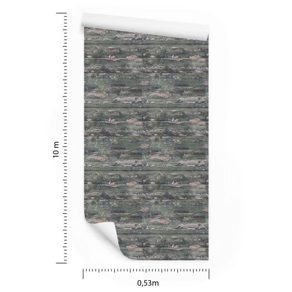 Behang Houten Planken, Retro Panelen - Afbeelding 8
