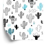 Behang Muur Cactussen Planten Scandinavische Stijl