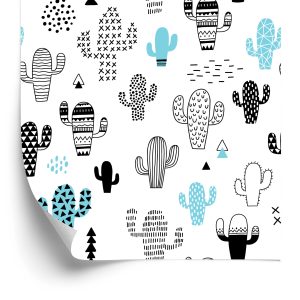 Behang Muur Cactussen Planten Scandinavische Stijl