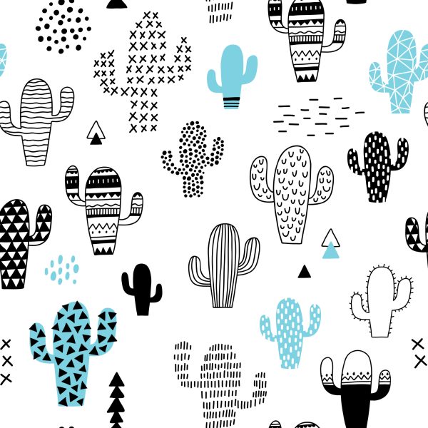 Behang Muur Cactussen Planten Scandinavische Stijl - Afbeelding 2